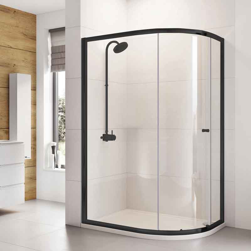 shower enclosures black